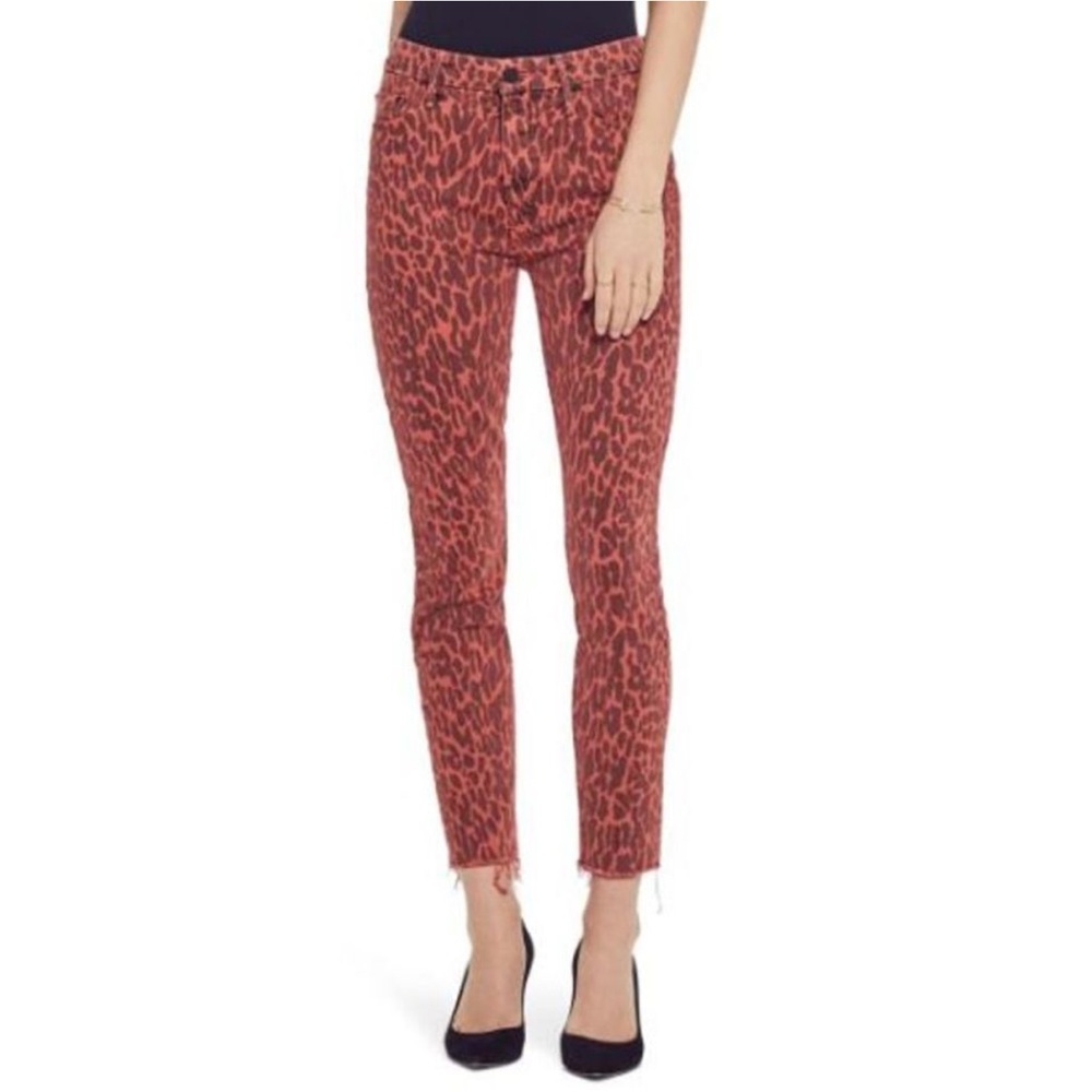MOTHER Cheetah Looker Skinny Jeans